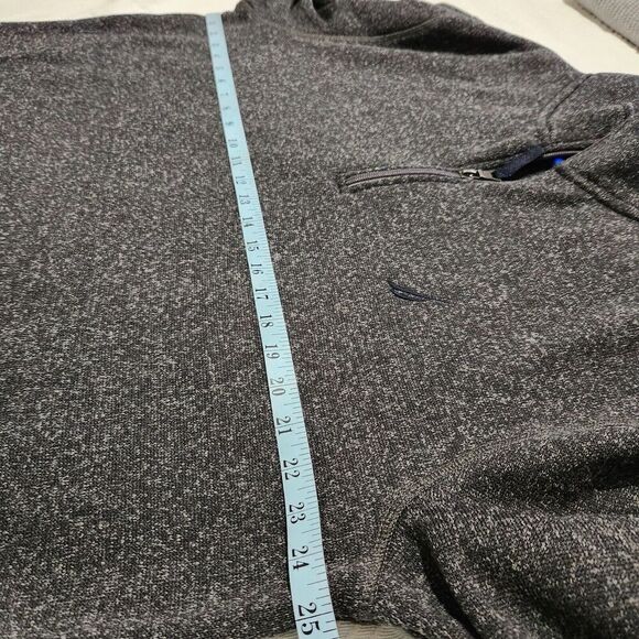Nautica Sweater Size XL Color Gray Charcoal Zip On Front - Picture 8 of 12